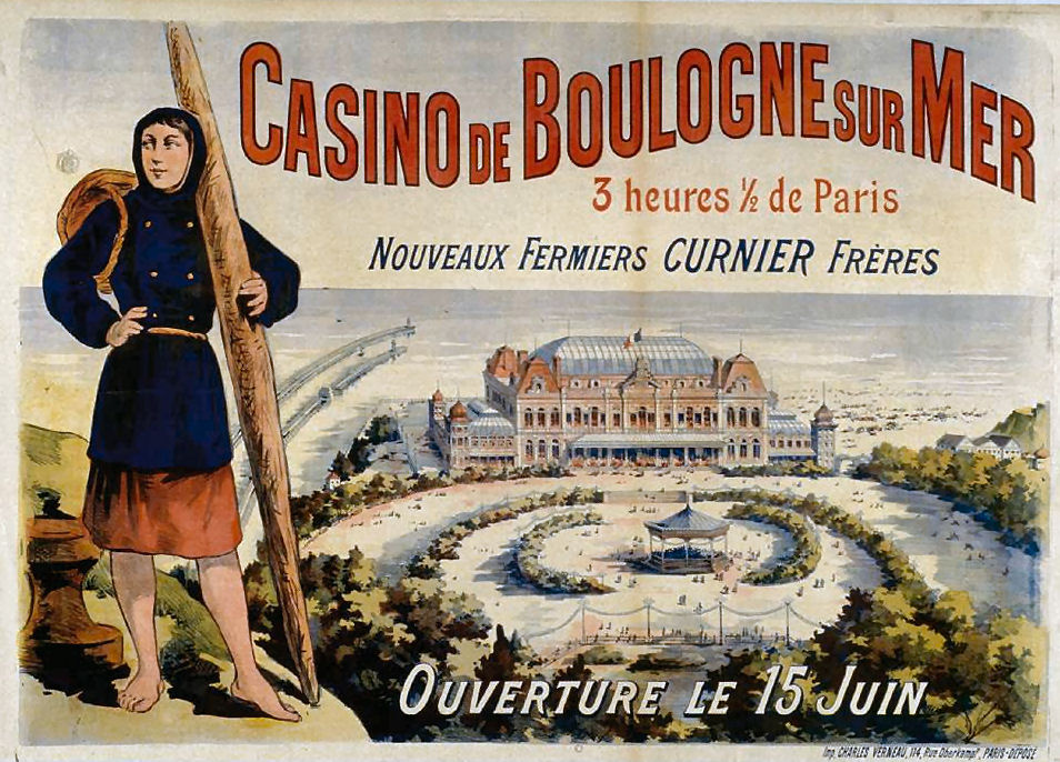 Affiche publicitaire Casino de Boulogne sur mer