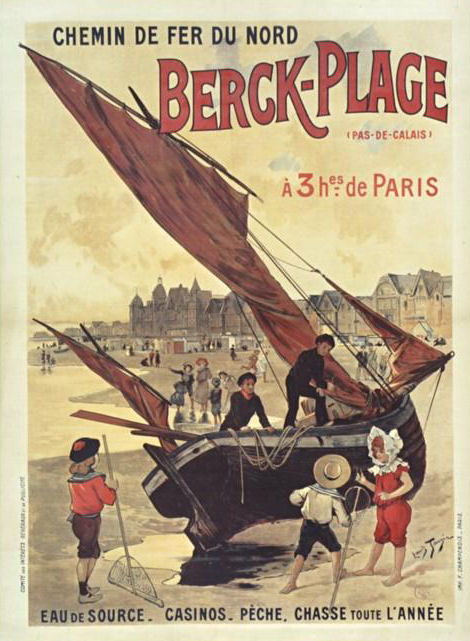 Affiche chemin de fer du Nord Berck Plage